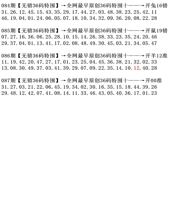 087期36码特围[图]