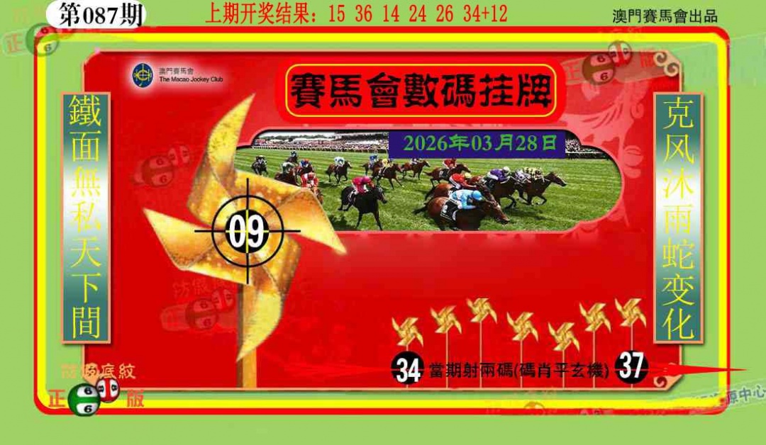 087期数码挂牌[图]